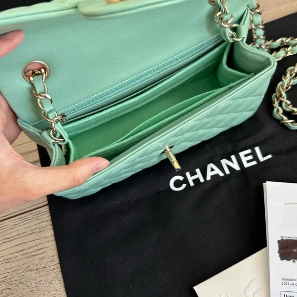 Chanel Light Green Rectangular Mini Bag - Picture 4 of 5